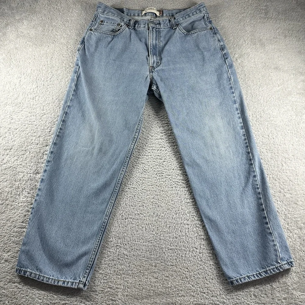 VINTAGE Levi's 550 Jeans Mens‎ 36x29 (Fits 32x27) Blue Light Wash Relaxed Fit
